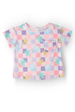 Beach Days Ruffle Pocket Tee - Aaria Tees Aaria Tees
