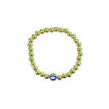 Beaded Evil Eye Bracelet Aaria Tees