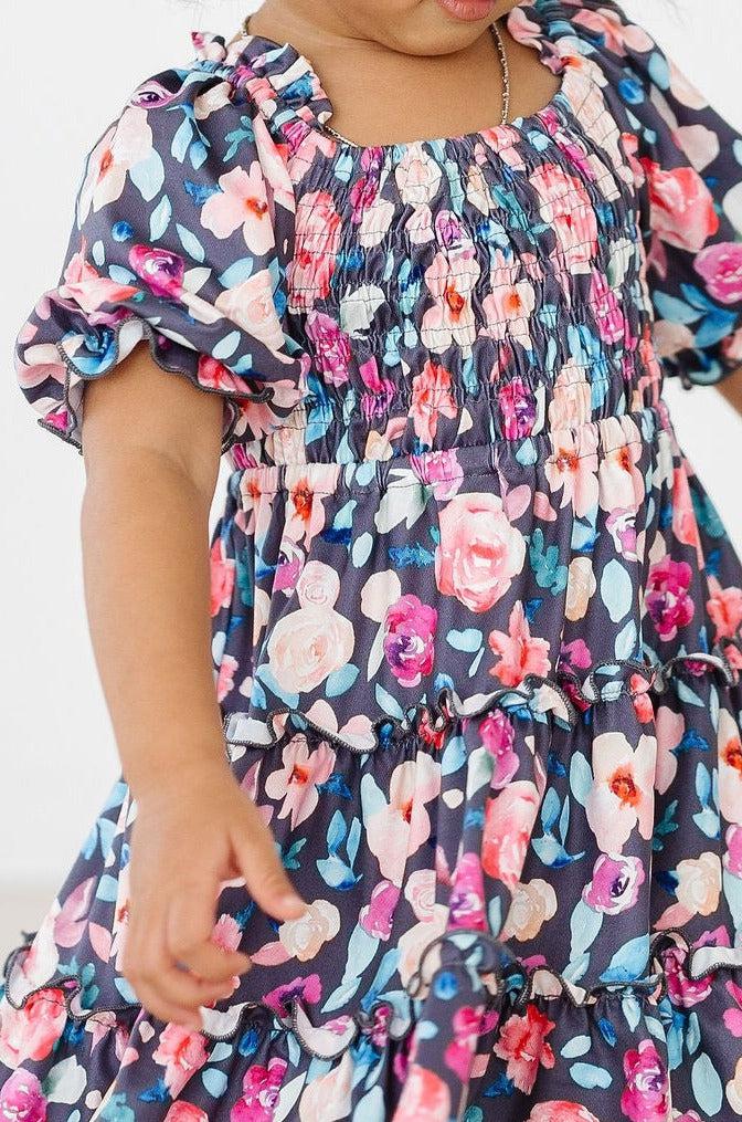 Beauty in Bloom Smocked Ruffle Dress - Aaria Tees Aaria Tees
