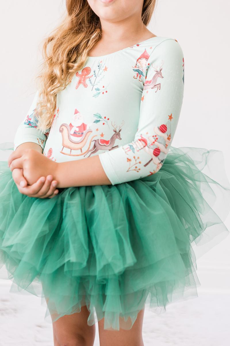 Believe in Your Elf 3/4 Tutu Leotard - Aaria Tees Aaria Tees