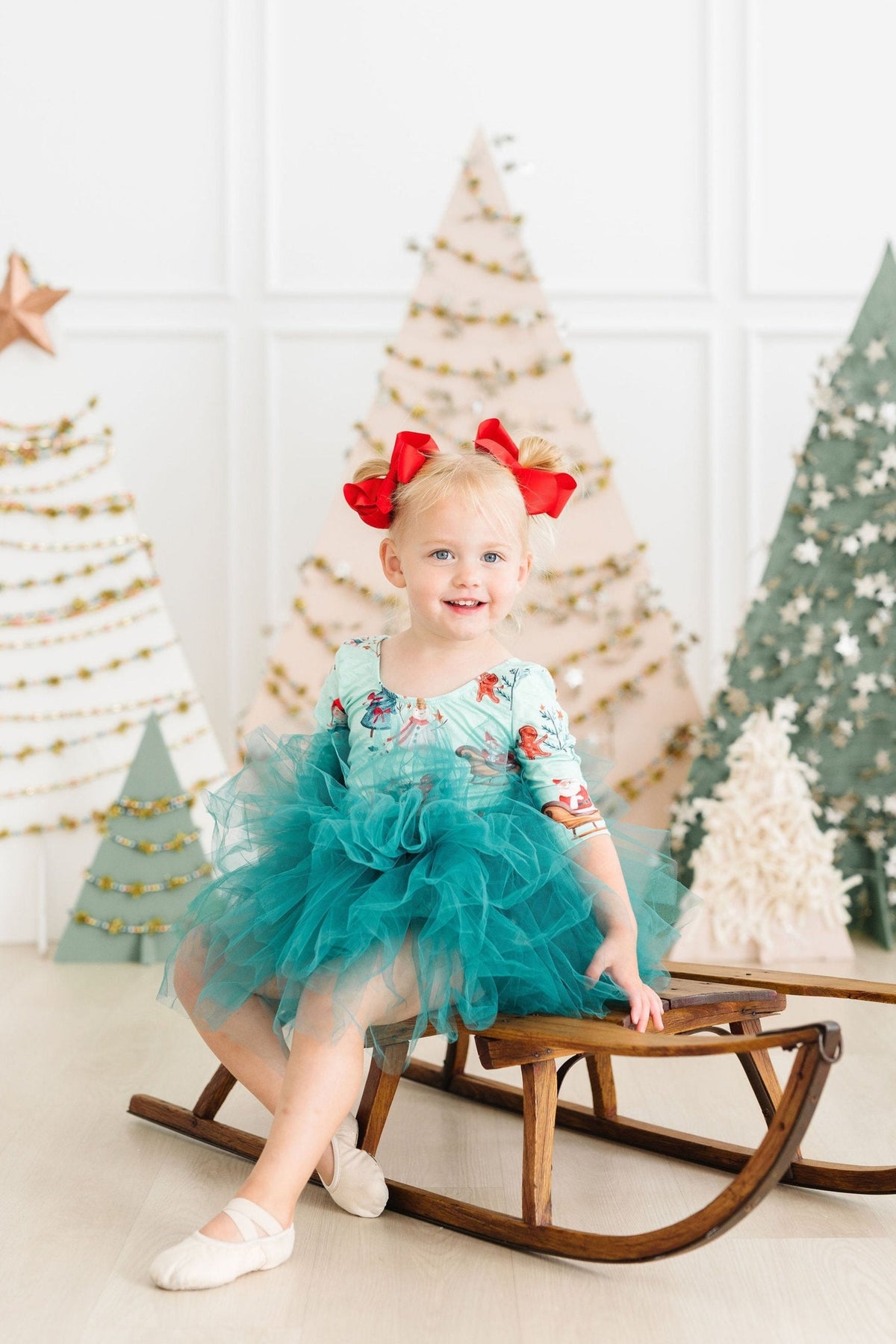 Believe in Your Elf 3/4 Tutu Leotard - Aaria Tees