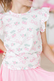 Berries & Bows S/S Ruffle Tee - Aaria Tees Aaria Tees