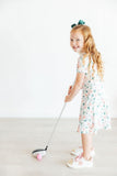 Birdies & Bows S/S Polo Dress - Aaria Tees Aaria Tees