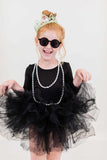 Black 3/4 Tutu Leotard - Aaria Tees Aaria Tees