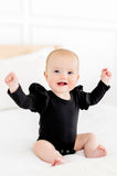 Black L/S Flutter Bodysuit - Aaria Tees Aaria Tees