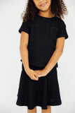 Black Scrunchy Pocket Tee - Aaria Tees Aaria Tees