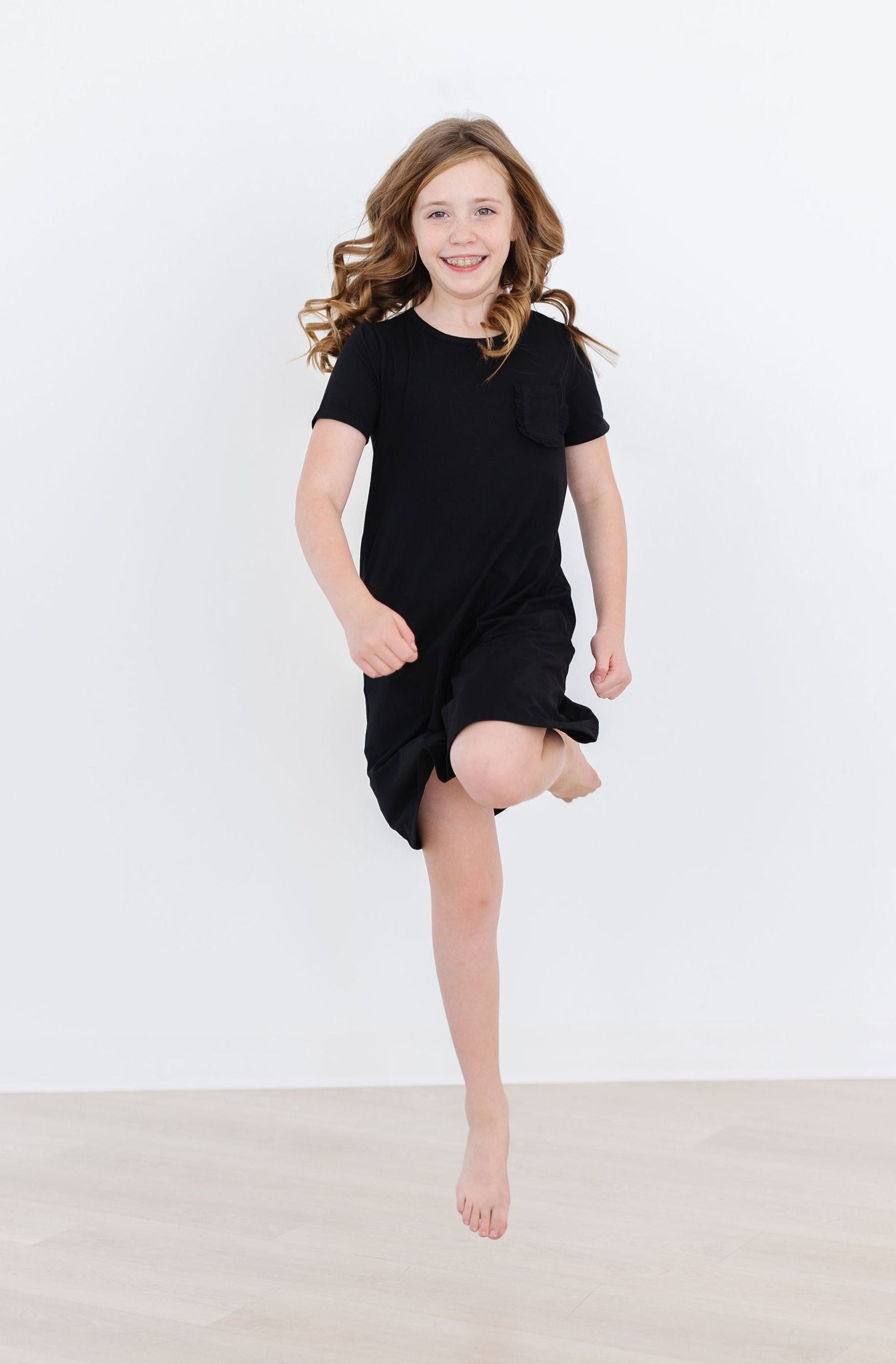 Black T-Shirt Dress - Aaria Tees Aaria Tees
