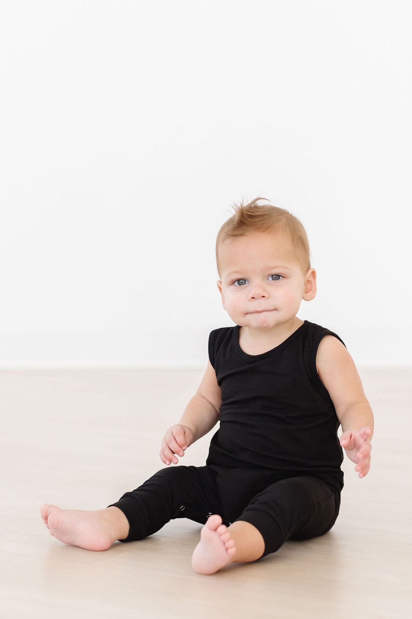 Black Tank One-Piece Jogger - Aaria Tees Aaria Tees