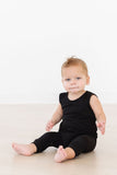 Black Tank One-Piece Jogger - Aaria Tees Aaria Tees