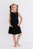 Black Tank Pocket Twirl Dress - Aaria Tees Aaria Tees