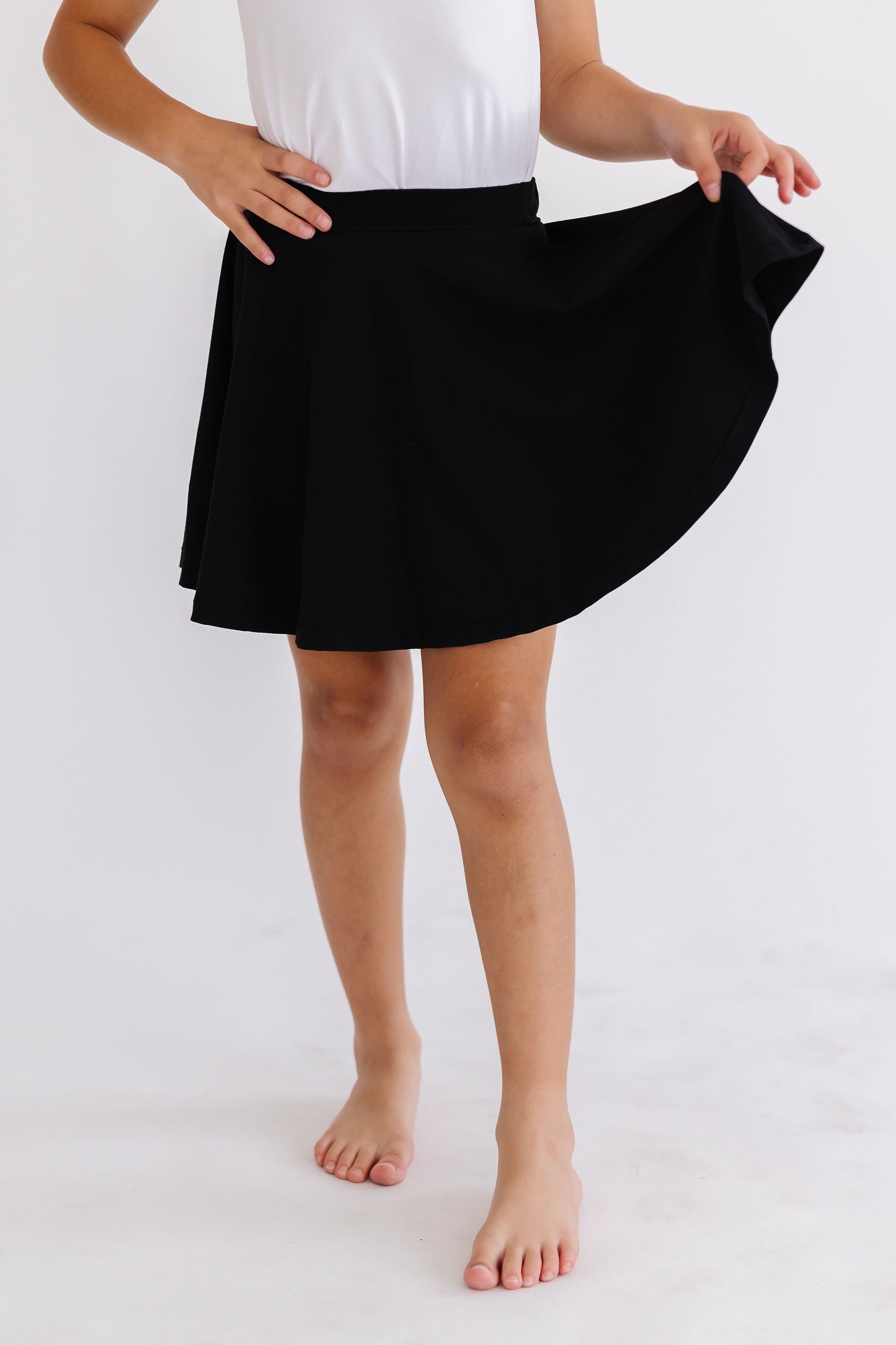 Black Twirl Skort - Aaria Tees Aaria Tees
