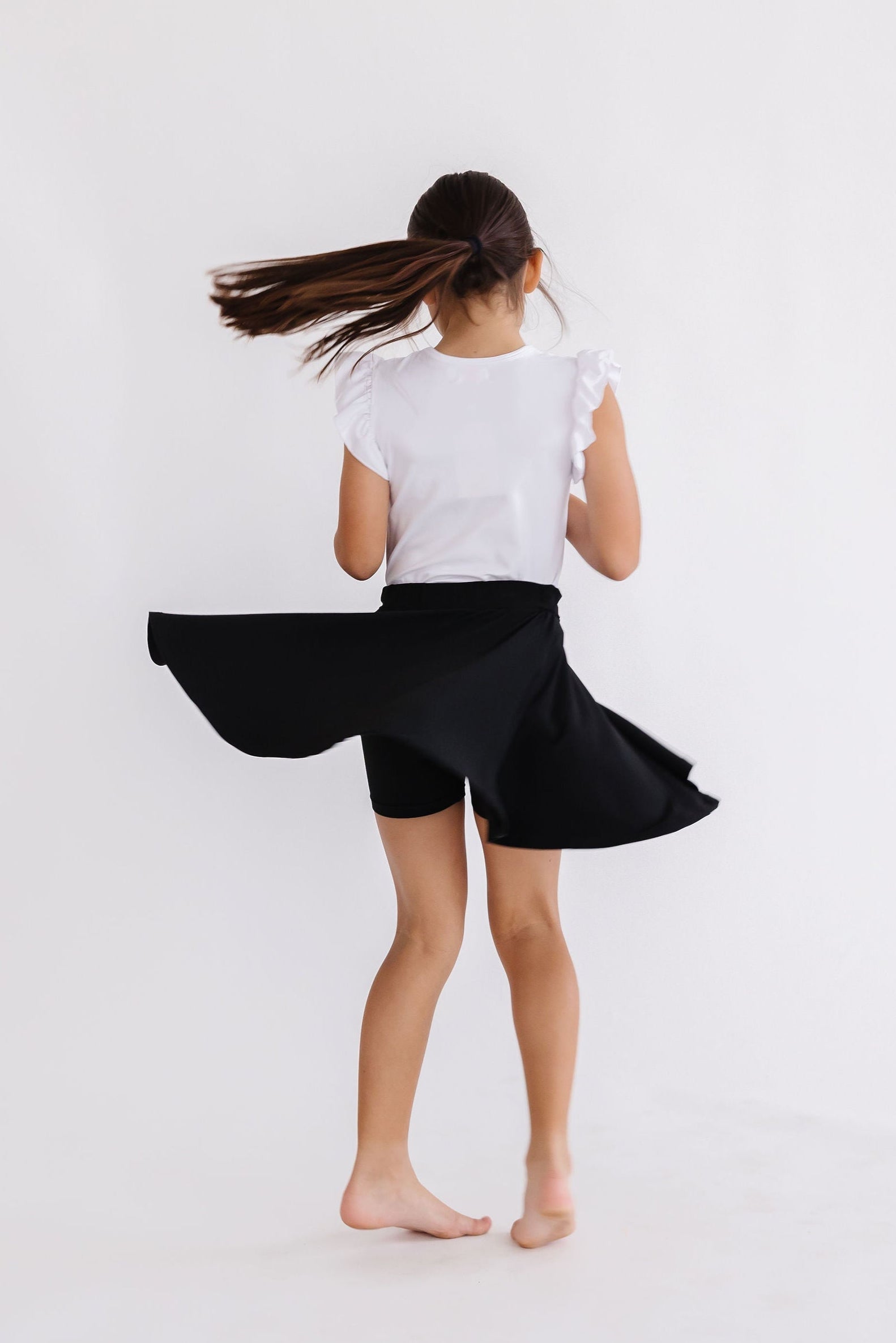 Black Twirl Skort - Aaria Tees Aaria Tees