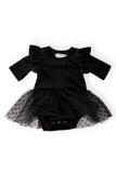 Black Velvet Tutu Bodysuit - Aaria Tees Aaria Tees