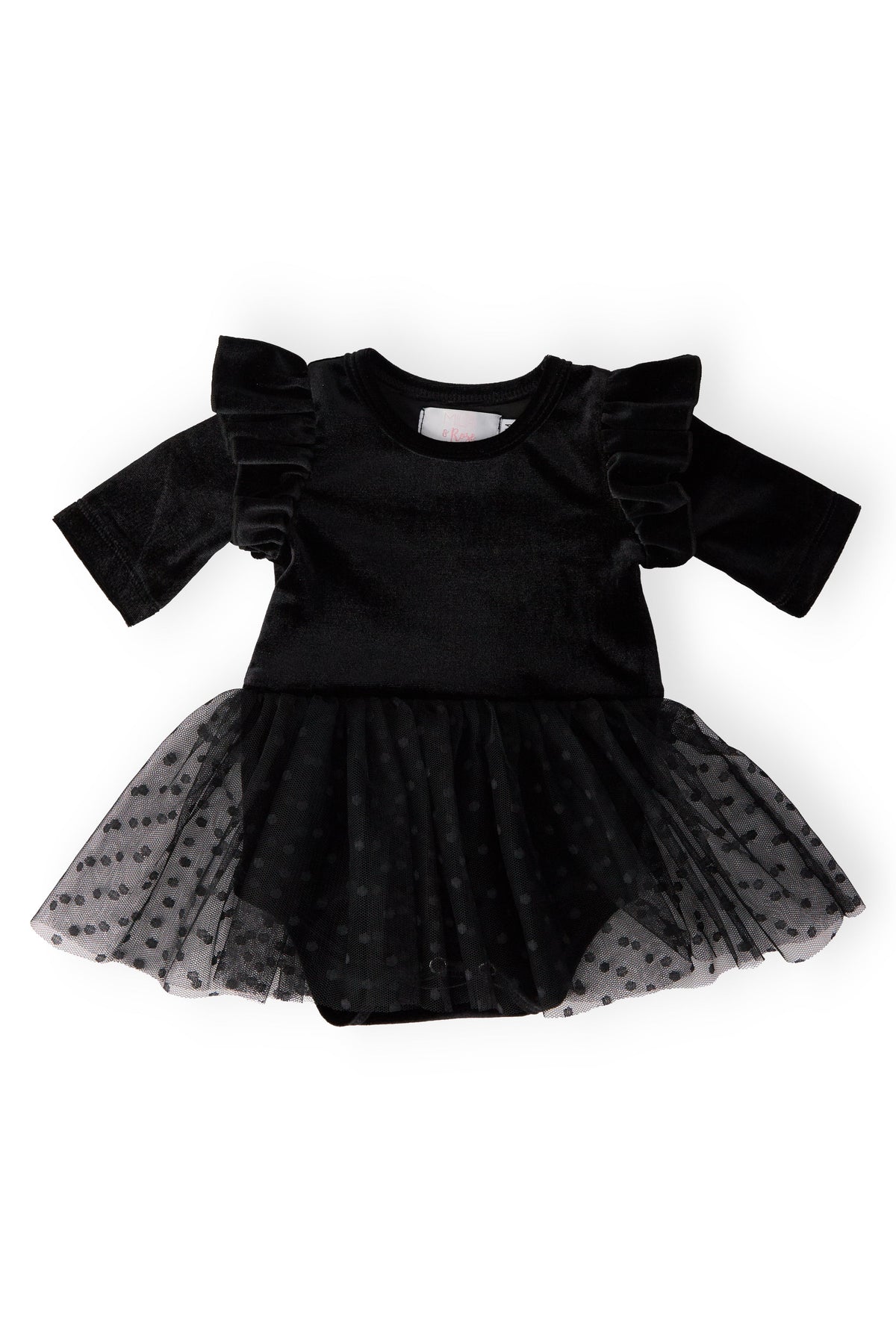 Black Velvet Tutu Bodysuit - Aaria Tees