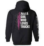 Just A Girl Who Loves Trucks Aaria Tees