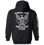 In God We Trust Guns Are Just Backup Aaria Tees