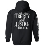 With Liberty And Justice For All Aaria Tees
