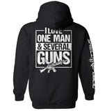 I Love One Man & Several Guns (Back Print) Aaria Tees