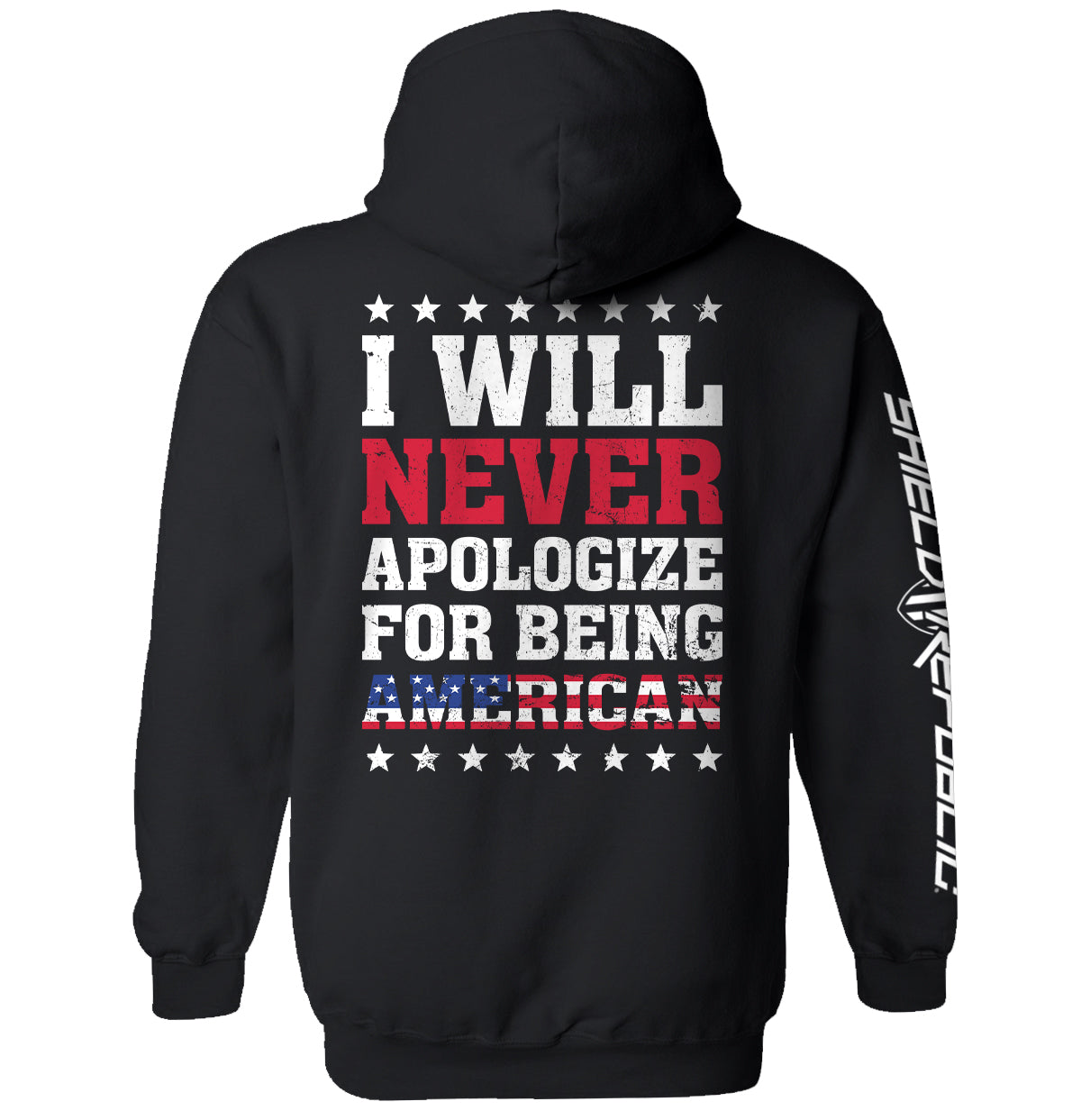 I Will Never Apologize For Being American - Aaria Tees Aaria Tees