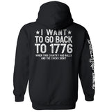I Want To Go Back To 1776 Aaria Tees