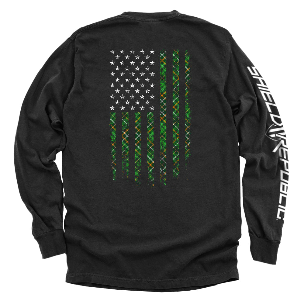 Irish Plaid American Flag - Aaria Tees Aaria Tees