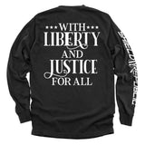 With Liberty And Justice For All Aaria Tees