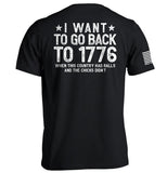 I Want To Go Back To 1776 Aaria Tees