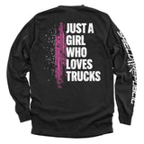 Just A Girl Who Loves Trucks Aaria Tees