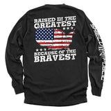Raised In The Greatest Because Of The Bravest Aaria Tees