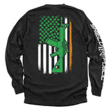 AR15 Irish American Flag (Back Print) Aaria Tees