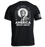 Saved By God to Make America Great Again Aaria Tees