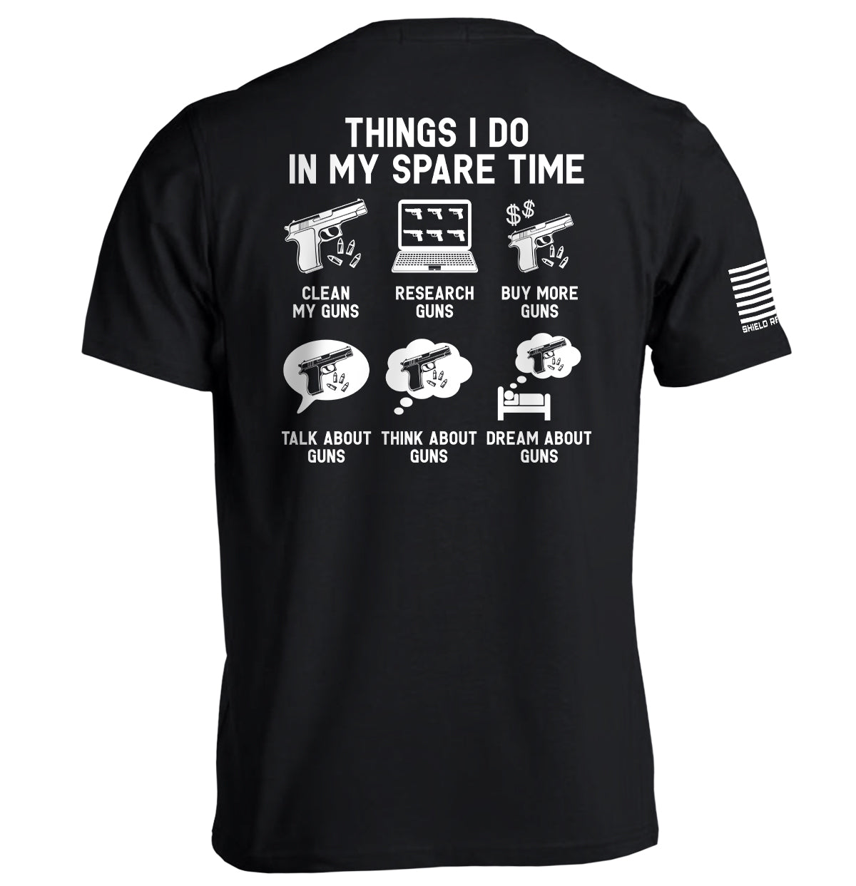 Things I Do In My Spare Time Guns - Aaria Tees