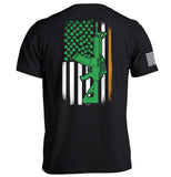 AR15 Irish American Flag (Back Print) Aaria Tees