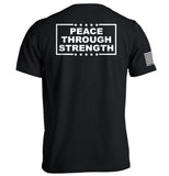 Peace Through Strength White - Aaria Tees Aaria Tees