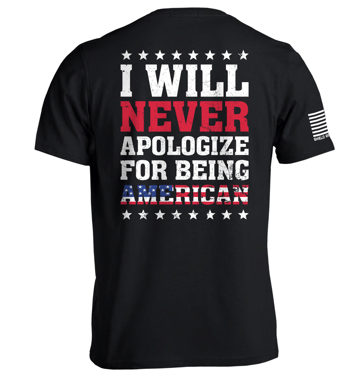 I Will Never Apologize For Being American - Aaria Tees Aaria Tees