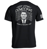 Keep Voting Democrat Ronald Reagan Aaria Tees