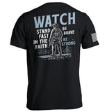 Watch Stand Fast in the Faith (Back Print) Aaria Tees