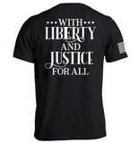 With Liberty And Justice For All Aaria Tees
