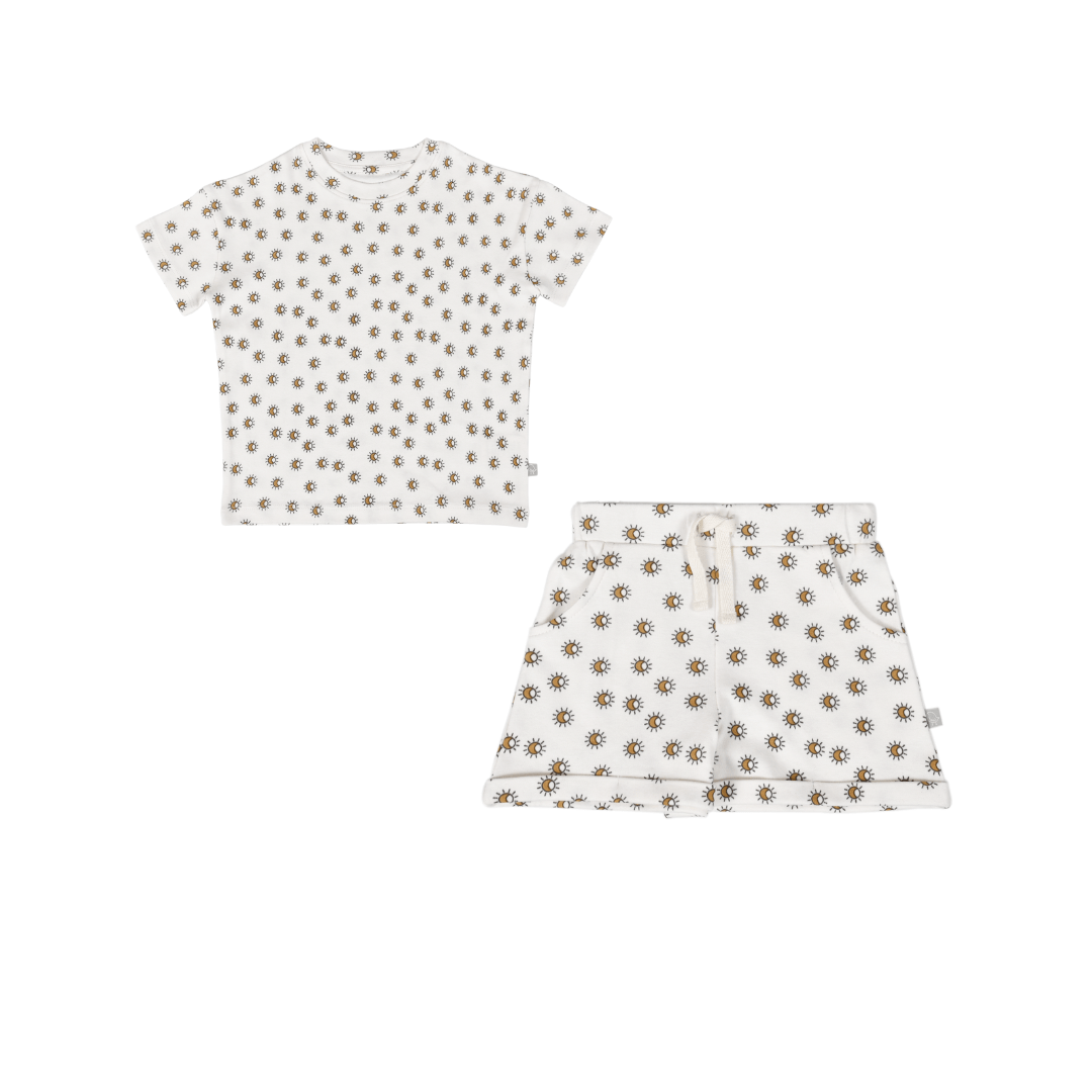shirt & short set | sun ray - Aaria Tees