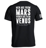 Men are from Mars Women are from Venus Aaria Tees