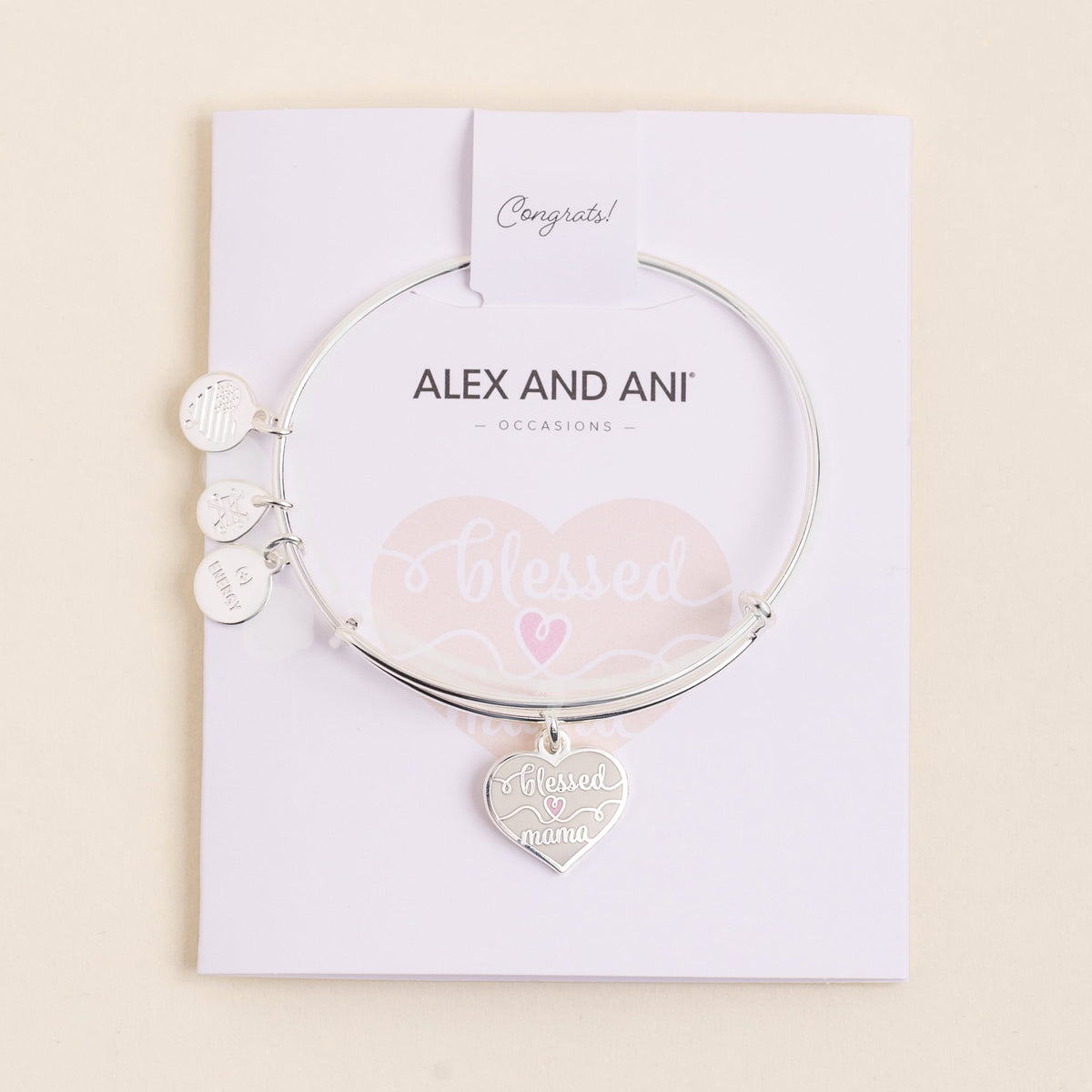 'Blessed Mama' Charm Bangle - Aaria Tees
