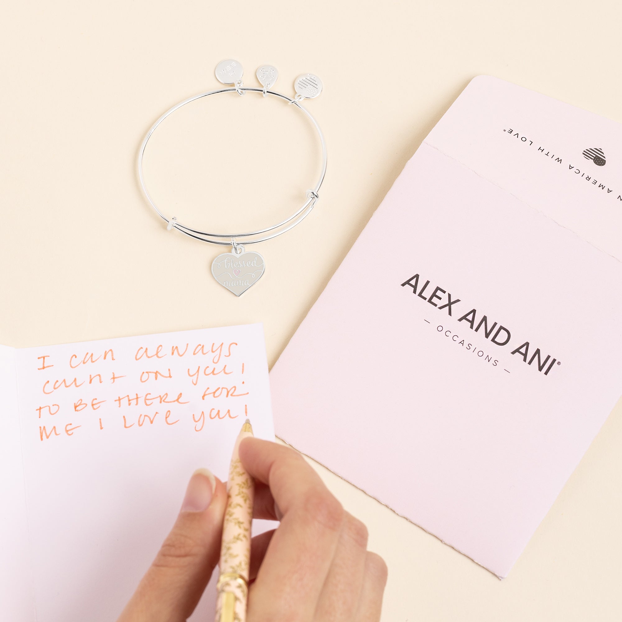 'Blessed Mama' Charm Bangle - Aaria Tees Aaria Tees
