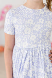 Blossom Bliss S/S Pocket Twirl Dress - Aaria Tees Aaria Tees
