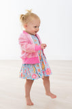 SALE Blue Retro Unicorns S/S Twirl Bodysuit - Aaria Tees Aaria Tees