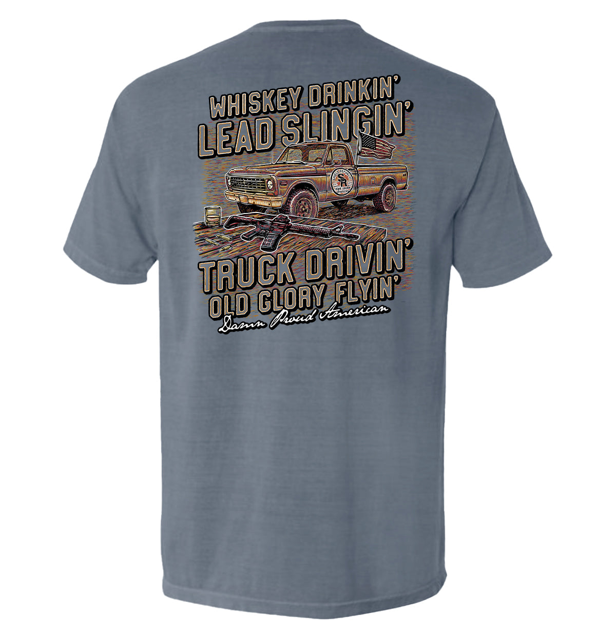 Damn Proud American - Aaria Tees Aaria Tees