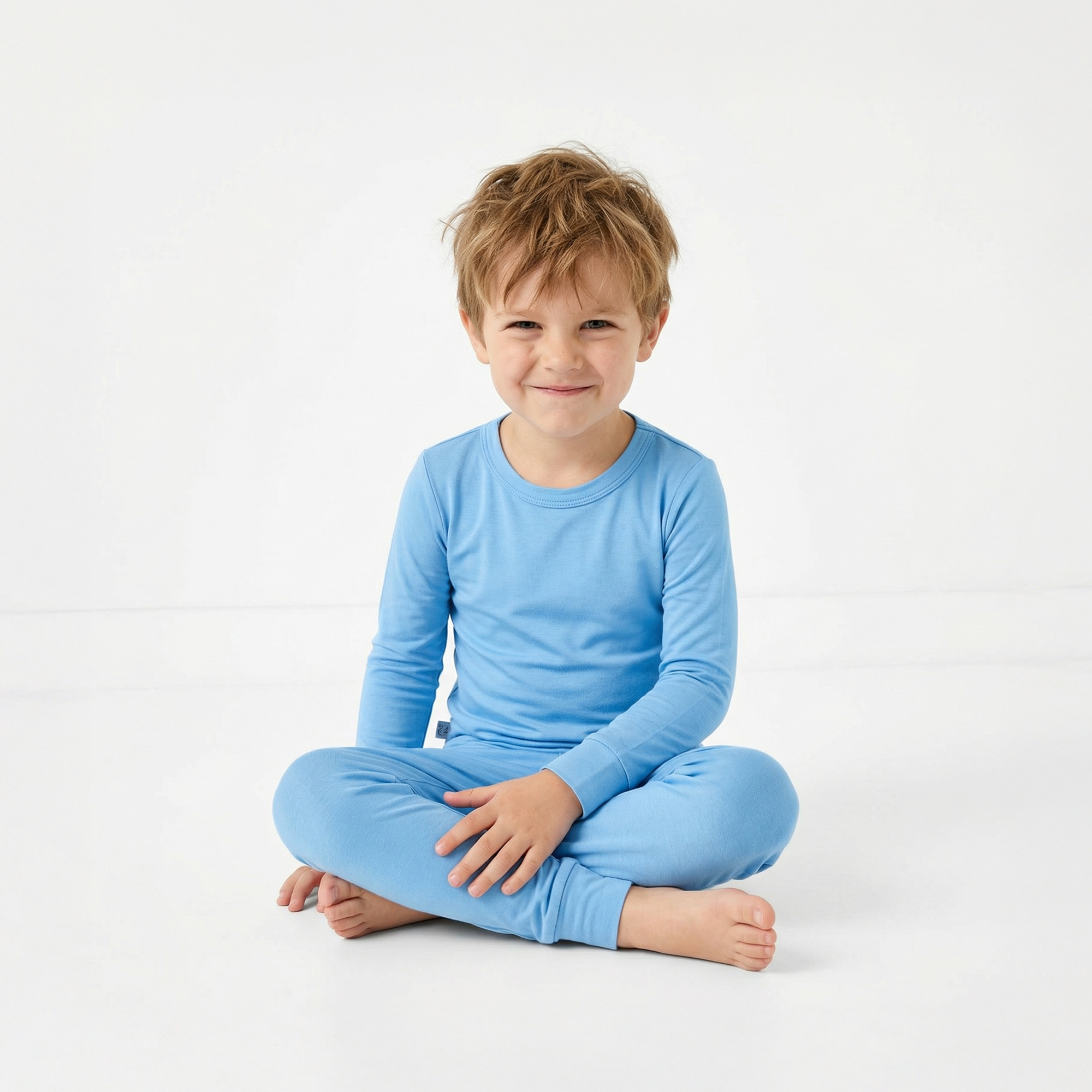 Blue Bell Long Sleeve Bamboo Pajama Set - Aaria Tees Aaria Tees