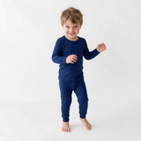 Blue Depths Long Sleeve Bamboo Pajama Set - Aaria Tees Aaria Tees