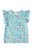 Bluebell Breeze S/S Ruffle Tee - Aaria Tees Aaria Tees