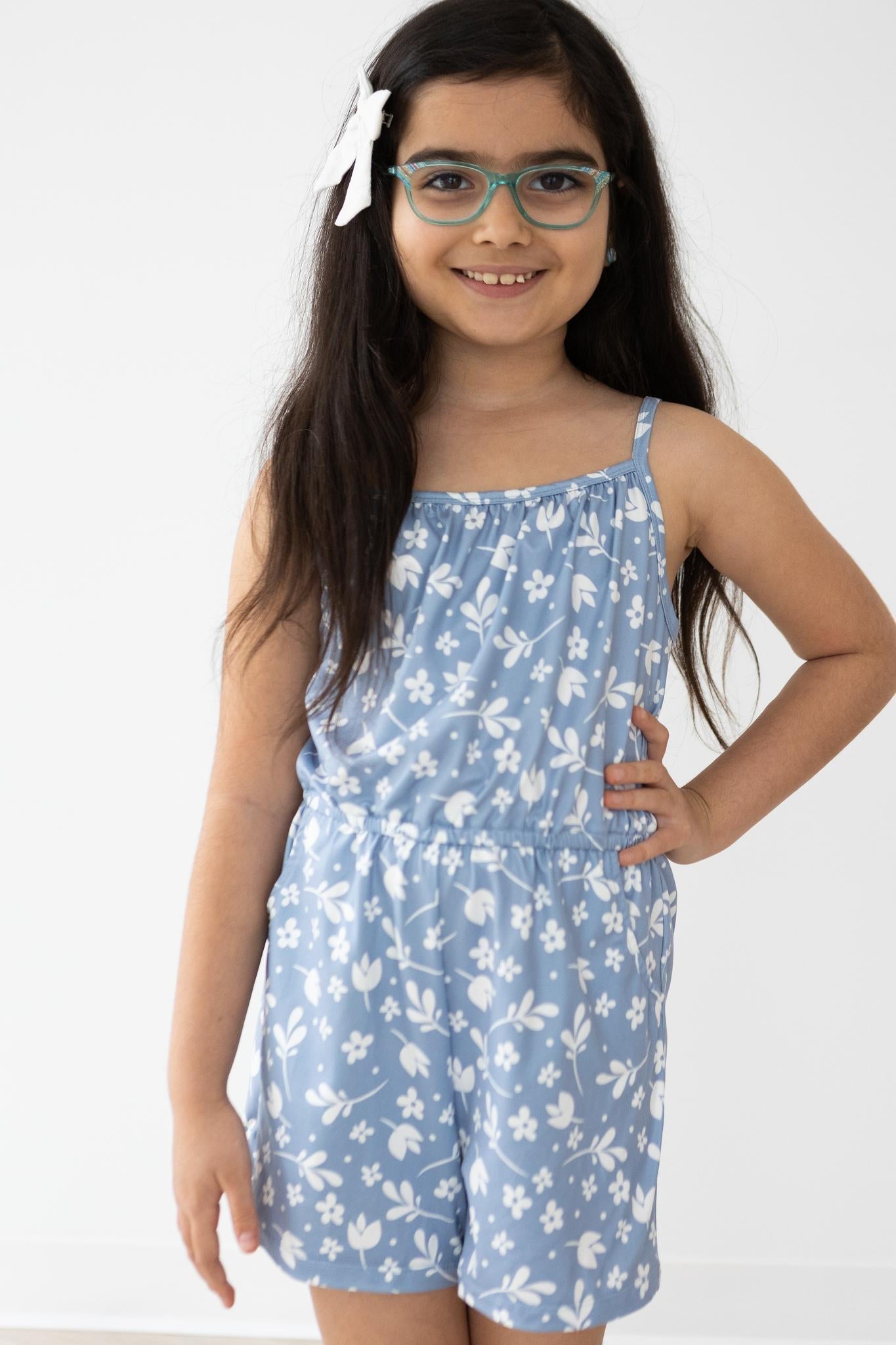 Bluebell Strappy Play Romper - Aaria Tees Aaria Tees