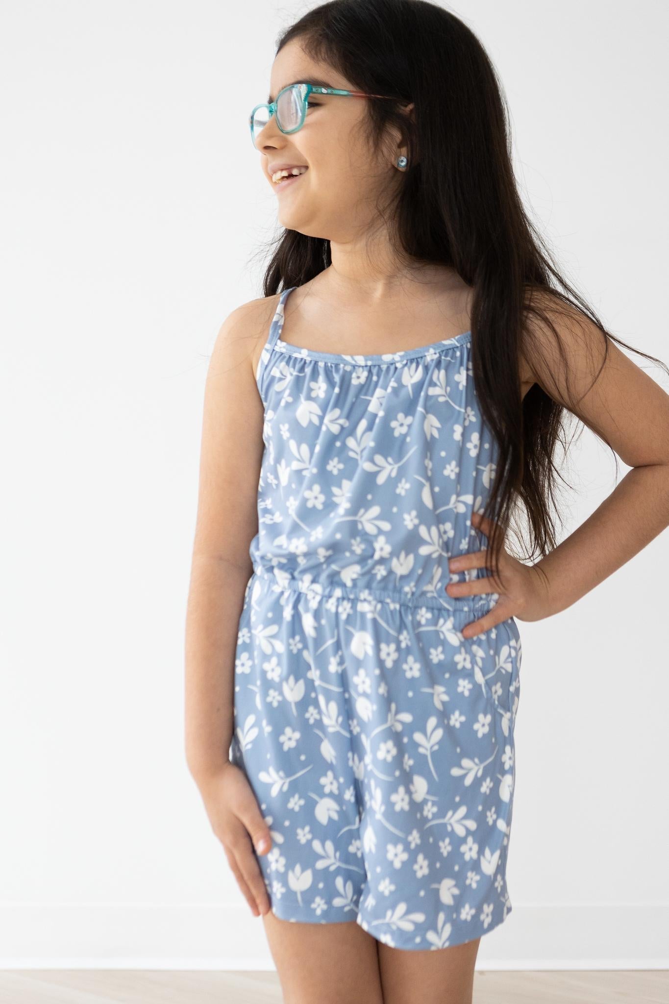 Bluebell Strappy Play Romper - Aaria Tees Aaria Tees